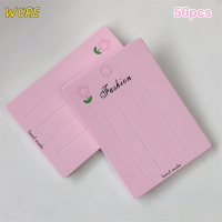 ?【Lowest price】WORE 50ชิ้นดอกไม้สีชมพู4รูปิ่นปักผมคลิปหนีบผมแสดงป้ายบัตรกระดาษสำหรับสร้อยข้อมือเครื่องประดับอุปกรณ์บรรจุภัณฑ์เครื่องมือ