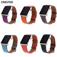 Genuine Leather strap For Apple watch band 44mm40mm 42mm 38mm bracelet watchband apple watch 4 3 5 se 6 7