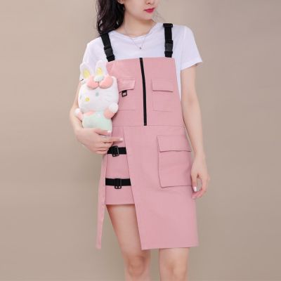 Cotton Apron Gardening Works Cross Back Cotton Canvas Pinafore Dress for Art Studio Coffee Shop Anti-Fouling Uniform