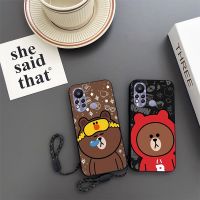 Infinix เคสโทรศัพท์กันกระแทกลายการ์ตูนหมีสีน้ำตาล