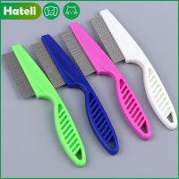 [HATELI] Dog and Cat Flea Comb Fine-tooth Stainless Steel Needle Eggs Catch Lice Perforated Strainer