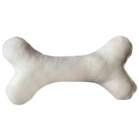 White 20cm Creative Pet Dog Chew Toy Fabric Bone Dog Toy Pet Bite Resistant Plush Puppy Toy Funny Toy For Dogs Molar Chew Toys Toys