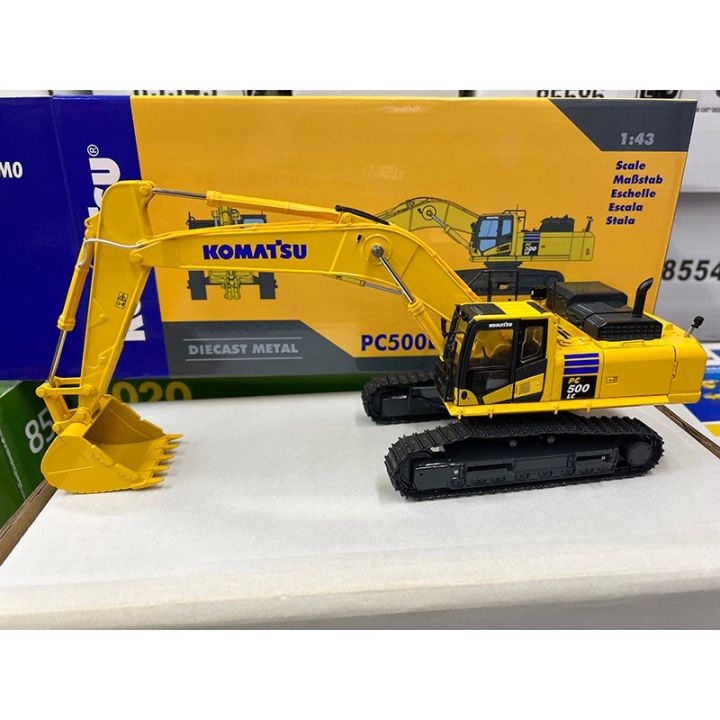 komatsu-โมเดลของเล่นรถ10m-pc500lc-0-โมเดลรถของเล่นโลหะอัลลอยรถขุดฮิตาชิรถยนต์ไดคาส1-50ใหม่1-43-2021