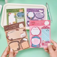 Kawaii Korean Cartoon Combination Note Stickers Hand Account Note Book Cute Message Note Memo N Times Paste School Supplies Label Maker Tape