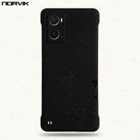 NORVIK ภาพยนตร์การ์ตูนน่ารักลาย Pika สีดำแบบไร้ขอบเคสโทรศัพท์สำหรับ A78 A98 OPPO A58 Reno 10 8 8Z 7Z 7ค้นหา X5 A55 6 5 2 2Z 2F A31 Pro Plus 4G 5G N11-2เคสฝาหลังสร้างสรรค์