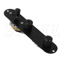 Black Prewired Control Plate for body Custom Guitar