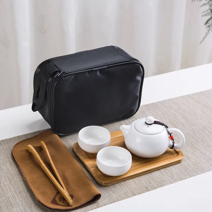 【cw】 Portable travel kung fu tea sets small tourist outdoor ceramic