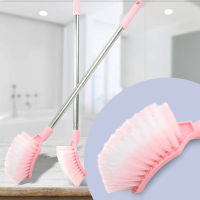 Telecorsa แปรงขัดห้องน้ำ แปรงขัดโถสุขภัณฑ์ ด้ามสแตนเลส toilet brush คละสี  รุ่น Toilet-straight-stick-cleaner-05a-Tissue