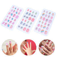 ETEREAUTY 72pcs Kids False Nails กดบนเล็บเทียมเคล็ดลับสาวเล็บปลอมชุด