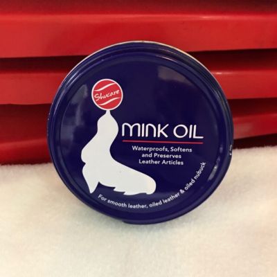 genuine ☁ของแท้  Mink Oil มิ้งออยล์ ไขปลาวาฬ100 ml. รักษาหนังกลุ่มออยล์ให้นุ่มและให้สีตามธรรมชาติของเครื่องหนัง♚