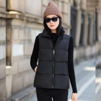 Women Vest Winter Warm Jackets Girl Coat Black Cotton Plus Size Jacket Female Chalecos Women Wadded Feminina 2022 Clothes