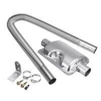 2020 new silver Stainless Steel Car Air Diesel Heater Exhaust Pipe Silencer Parking Muffler Kit