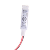 [Big Houses] 1PC 5-24V 3 Keys RGB Color LED Controller ความสว่าง dimmer 3528 5050 Strip LIGHT