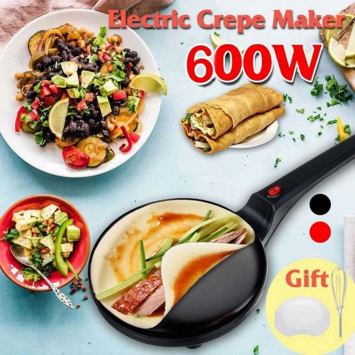 220V Electric Pancake Crepe Maker Machine Automatic Household