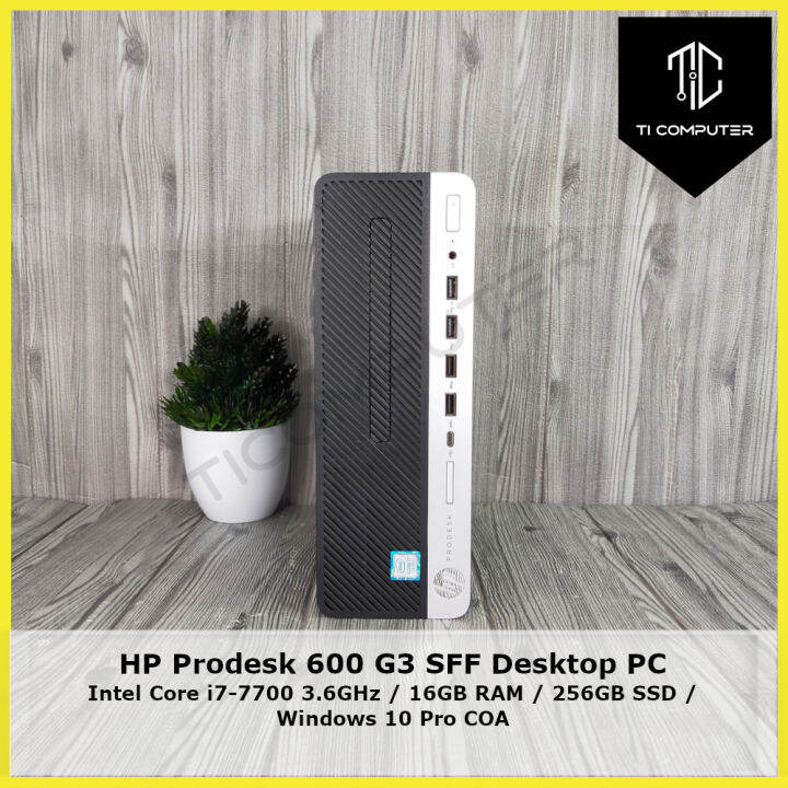 HP Prodesk 600 G3 SFF Intel Core i7-7700 3.6GHz 16GB RAM 256GB SSD