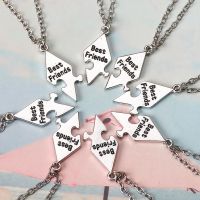 New Best Friend 8-Piece Set BFF Forever Friendship Good Sisters Three-Dimensional Triangle Alloy Necklace Jewelry 2021 For Men Fashion Chain Necklaces