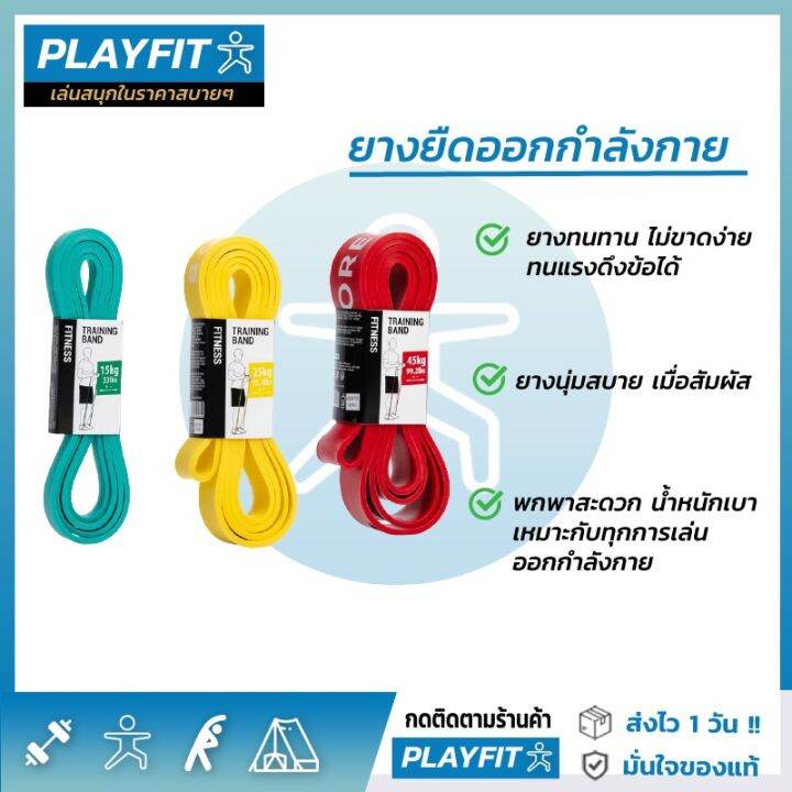 ของดีเว่อ-t56-ยางยืดออกกำลังกาย-decathlon-ของแท้-domyos-resistance-band-5-15-25-35kg-คุณภาพดีทนแรงสูง-ยางดึงข้อ-ยางโยคะ