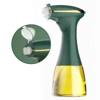 1 Piece Electric Oil Spray Bottle USB Charging Oil Spray Bottle Oil Spray Bottle Dispenser Cooking Soy Sauce Vinegar Storage Bottle for BBQ Oil Sprayer Green