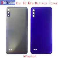 5Pcs Battery Cover Rear Door Housing Back Case For LG K22 LMK200Z LMK200E LMK200B Battery Cover Camera Frame with Logo