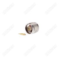 N Plug Male RF Connector Solder For Semi rigid.141 Cable RG402 Coaxial Cable Straight Type