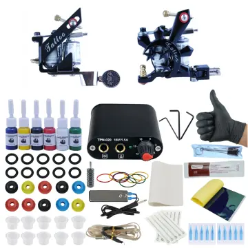 China Customized 4 Pro Machine Guns 54 Inks Starter Tattoo Kit  Manufacturers and Factory  Wholesale Discount Beginner Tattoo Kit  SOLONG