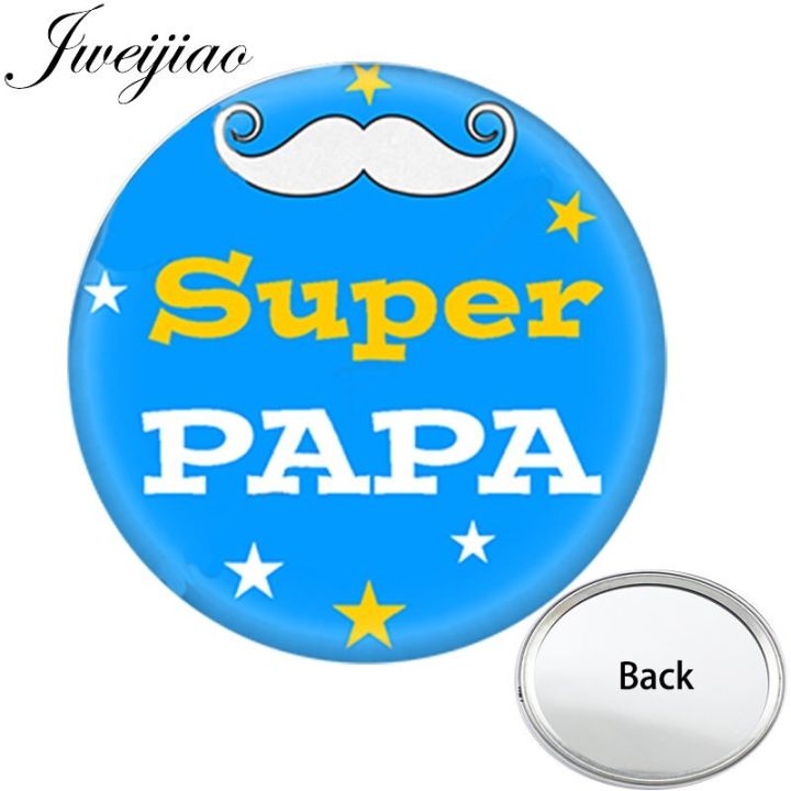 jweijiao-super-papa-beard-one-side-flat-mini-pocket-mirror-fathers-compact-portable-makeup-vanity-hand-travel-purse-mirror-mirrors