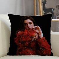 (All Inventory) Natalia Dyer Home Decoration Pillow Case 45X45cm Zipper Square Pillow Case Throw Pillow Shipping 04.24 (Contact Seller) Support free customization. Double sided printing design for pillows)