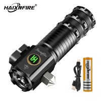 Haixnfire ไฟฉาย X51กันน้ำ3500ลูเมน,ไฟ LED อัตโนมัติตะเกียงตั้งแคมป์กลางแจ้งไฟฉาย USB ชาร์จไฟได้โคมไฟทำงาน