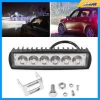 WHOLE ซุปเปอร์ไบร์ท 18W 6 LED DRL สปอตไลท์ แถบไฟทำงานรถยนต์ ไฟตัดหมอก