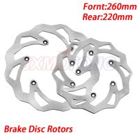 ♈ 260/220mm Front Rear Brake Disc Rotor Set For KTM SX XC 125 150 250 350 450 EXC XCW 125 150 250 350 450 530 1998-2020