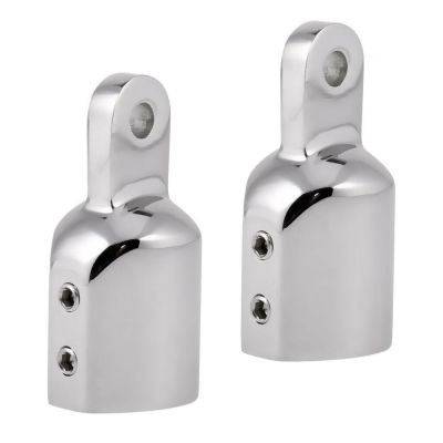 2Pcs Marine 316 Stainless Steel 1" 25mm Eye End Boat Bimini Top Cap Fitting Deck Hardware Accessories