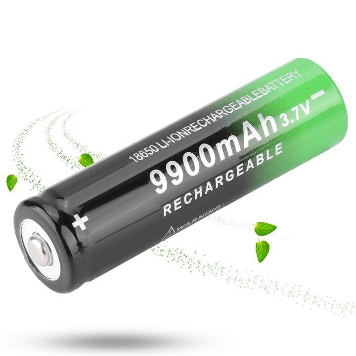 แบตเตอรี่9900-mah-3-7-v-ชาร์จได้2ก้อนสำหรับไฟฉาย