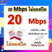 ซิมโปรเทพ 20 Mbps ไม่ลดสปีด เล่นไม่อั้น โทรฟรีทุกเครือข่ายได้ แถมฟรีเข็มจิ้มซิม