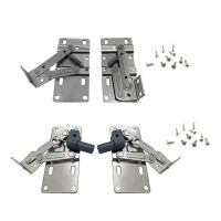 45Degree Self-Locking Folding Hinge Table Legs Silver Folding Coffee Table Water Cabinet Furniture Hardware Hinge