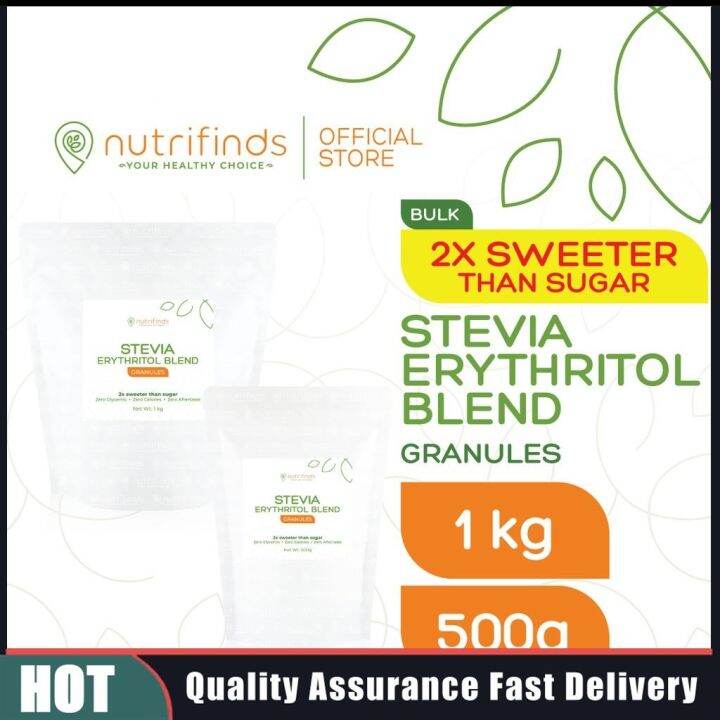 Nutrifinds® Erythritol Blend Granules 2X Sweet BULK Lazada PH