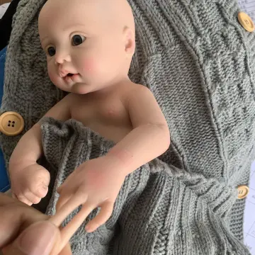 35 CM Soft Full Body Solid Silicone Bebe Reborn Doll Can drink