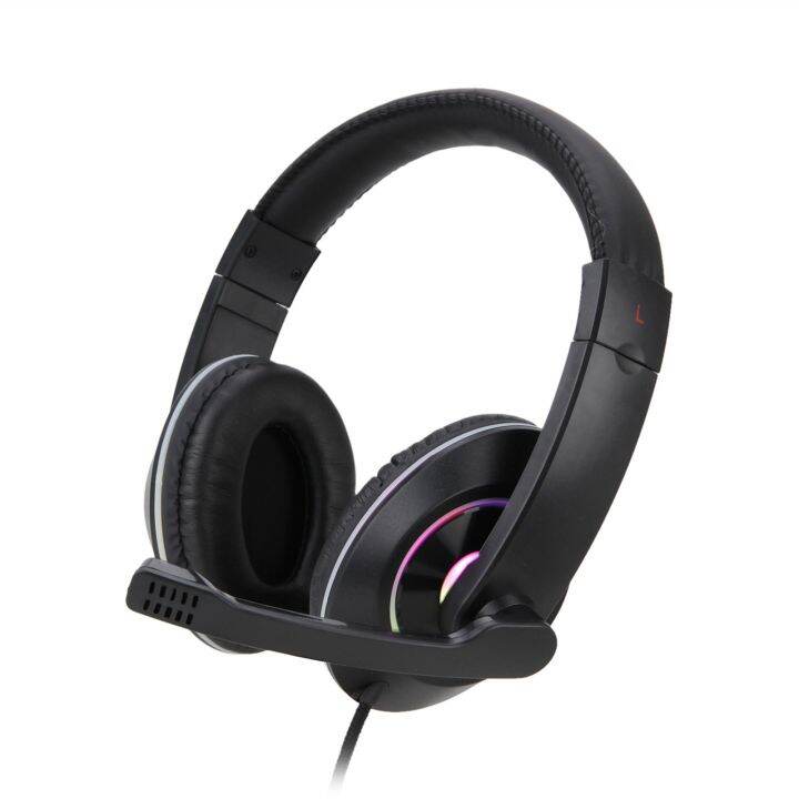 sy722เฮดโฟนแบบมีสายลดเสียงรบกวนความเที่ยงตรงสูงด้วยแสง-rgb-สุดเท่ห์-headset-gaming-stereo-3-5มม-สำหรับคอมพิวเตอร์