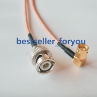 SMA male right angle to BNC Connector male RF cable assembly RG316 75cm