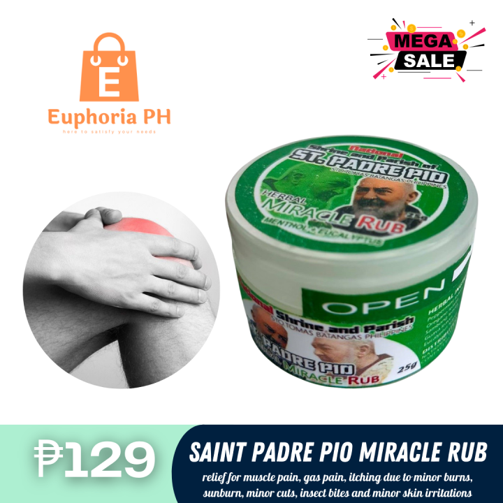 [ GOOD QUALITY ] Padre Pio Healing Rub Ointment Herbal Miracle Pain