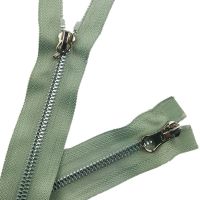 ☋ 5 120cm Double Open Tail auto lock platinum plating metal zipper use for clothes shoes pocket garment 5Pcs/pack