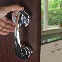 【CW】 No Drilling Shower Handle Anti slip Handrail with Cup Offers Safe Grip for Safety Grab Bathtub Glass Door