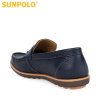 Giày mọi nam da bò sunpolo mu2581 xanh navy - ảnh sản phẩm 4