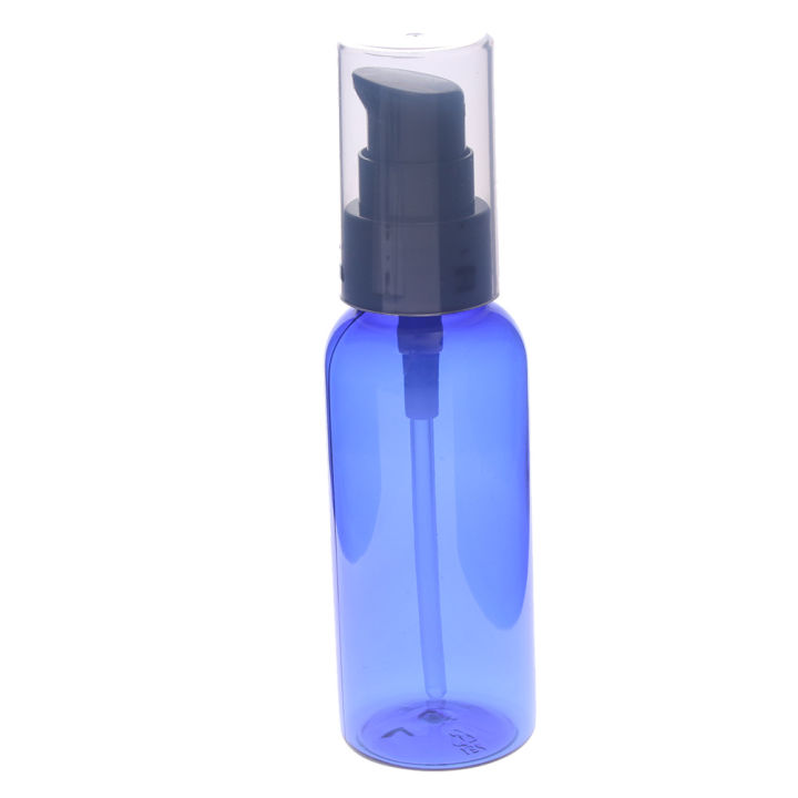 50ml-refillable-bottle-cosmetic-lotion-pump-cream-treatment-cap-50ml-new-blue