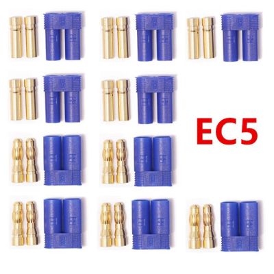 สำหรับท่านชายหญิงหัวกระสุน Ec5ปลั๊กกล้วยตัวเชื่อมต่อ5คู่สำหรับมอเตอร์ Rc Esc โดรน Rc สำหรับแข่ง Fpv โดรน Lipo ชิ้นส่วน Diy