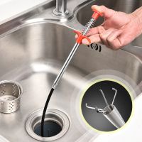 160cm Spring Pipe Dredging Tools Drain Cleaner Sticks Clog Remover Cleaning Tools Household for Kitchen Sink