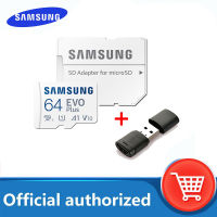 SAMSUNG Micro SD Card EVO Plus การ์ดหน่วยความจำแฟลช128GB 64GB 256GB 512GB Class 10 UHS-I การ์ด Microsd TF ความเร็วสูง