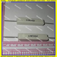 10Pcs RX27 Horizontal cement resistor 10W 30 ohm 30 R 30 RJ 10W30RJ 10W30ohm Ceramic Resistance precision 5 Power resistance