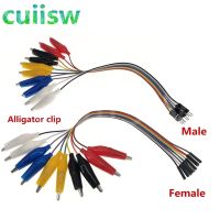 20cm 30cm 10pin Double-end Alligator Clips jump Wire Male Female Crocodile Clip Test Lead Jumper Wire Line Cable DIY Connection Electrical Circuitry P