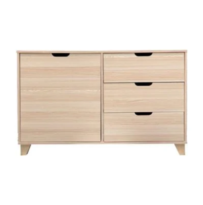 Multipurpose storage cabinets and sideboards, 3 layers , size 120x40x75 cm.- white maple