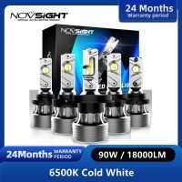 Novsight H4 LED Headlight For Car H7 LED H1 H3 H11 9005 9006 9007 9008 6500K 18000LM 90W 12V LED Auto Headlamp Fog Light Bulbs Bulbs  LEDs  HIDs